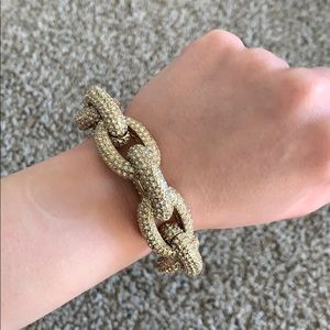 J. Crew pavé link bracelet